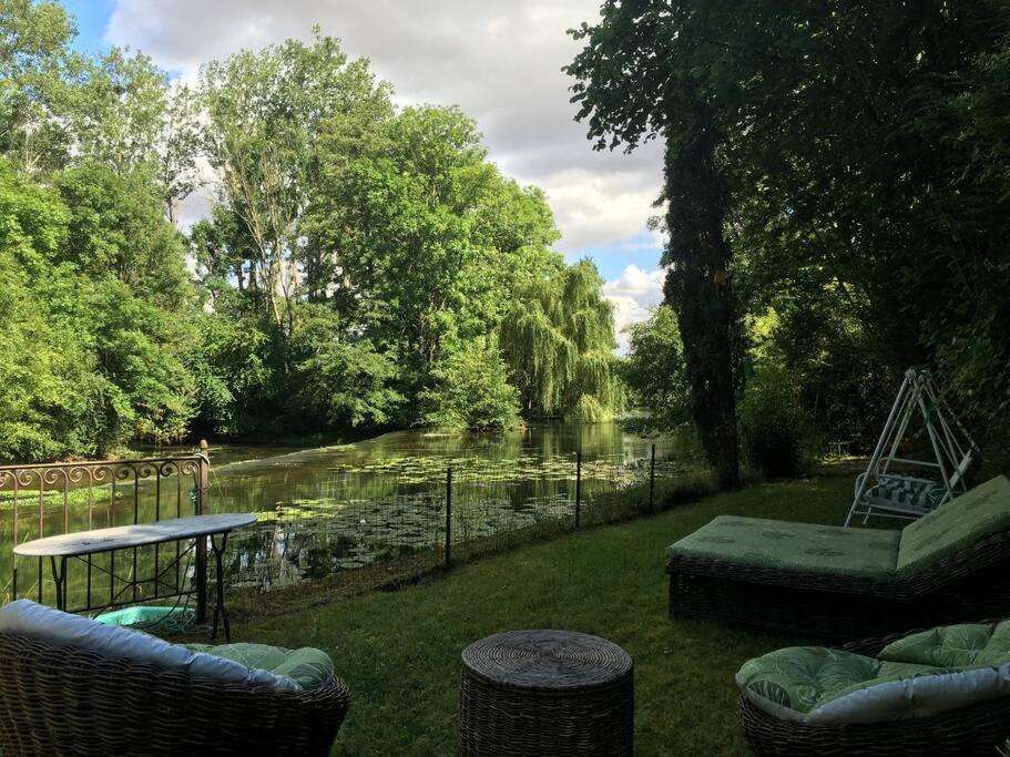 Magnifique Moulin Proche Chablis, Jacuzzi Et Riviere Villa Annay-sur-Serein Dış mekan fotoğraf